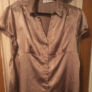 XL tan polyester shirt
